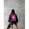 3 iplik şardonlu oversize compact ördek baskılı sweat siyah 3 iplik şardonlu oversize compact ördek baskılı sweat siyah