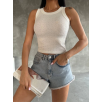 Önü taşlı atlet beyaz s081 Önü taşlı atlet beyaz s081