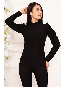 Prenses Kol Bluz Siyah W3125
