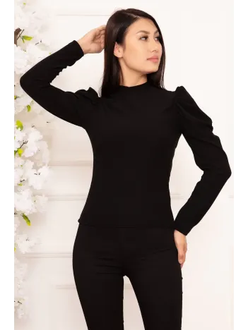 Prenses Kol Bluz Siyah W3125