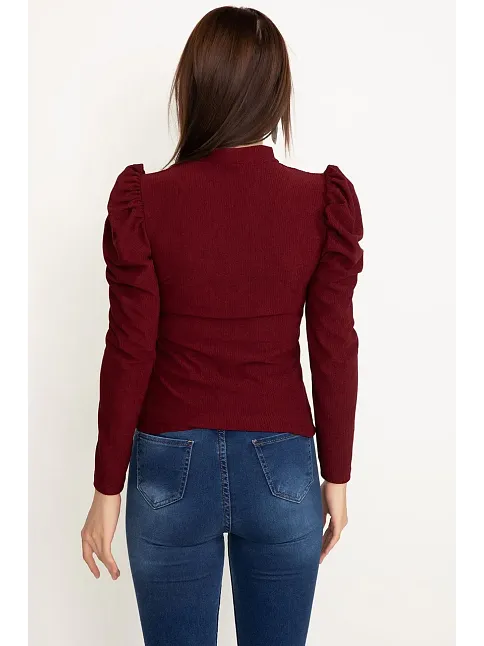 Prenses Kol Bluz Siyah W3125