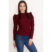 Prenses kol bluz bordo w3125 Prenses kol bluz bordo w3125