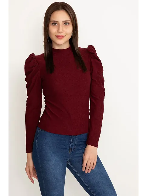 Prenses Kol Bluz Siyah W3125
