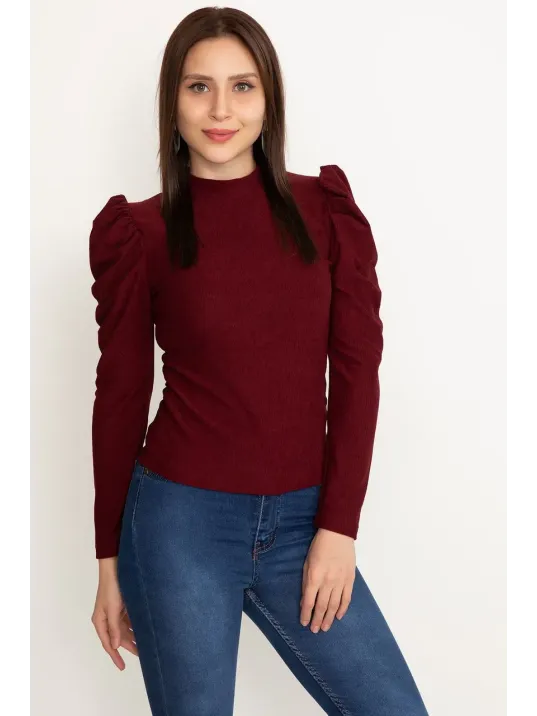 Prenses Kol Bluz Siyah W3125