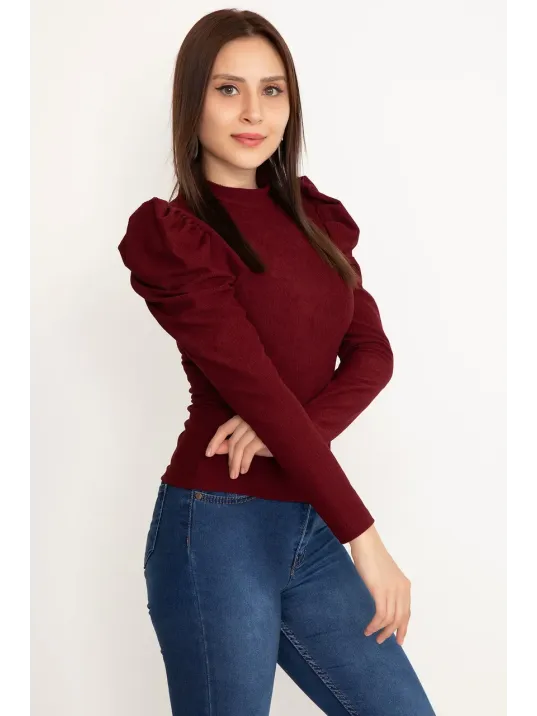 Prenses Kol Bluz Siyah W3125