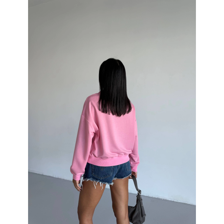 2 iplik bisiklet yaka sweat pembe f2339 2 iplik bisiklet yaka sweat pembe f2339