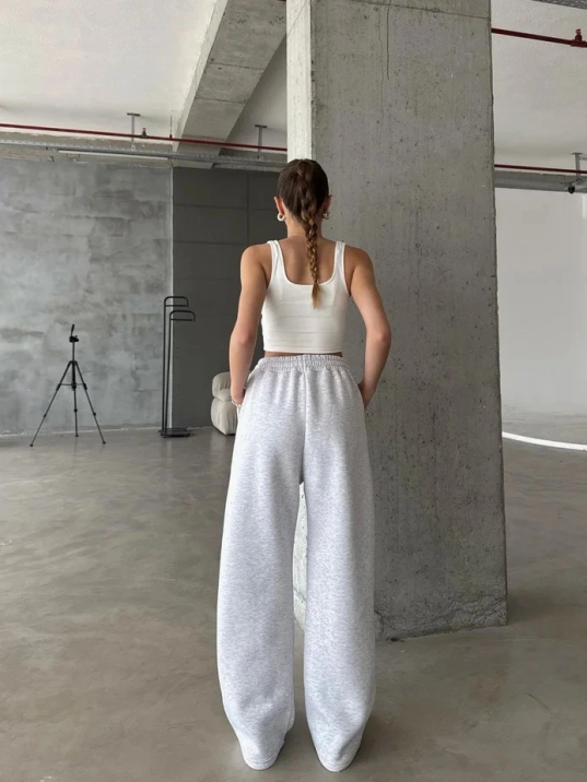 3 İplik Şardonlu Oversize Eşofman Gri 3 İplik Şardonlu Oversize Eşofman Gri