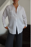 Tek Cepli Müslin Gömlek Beyaz Pt Tek Cepli Müslin Gömlek Beyaz Pt