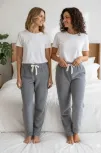 Peluşlu Pijama Alt Koyu Gri Nr