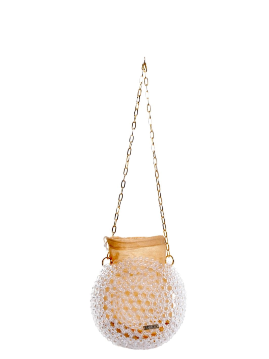 Zincir Kollu Taş İşlemeli Çanta Kese Model