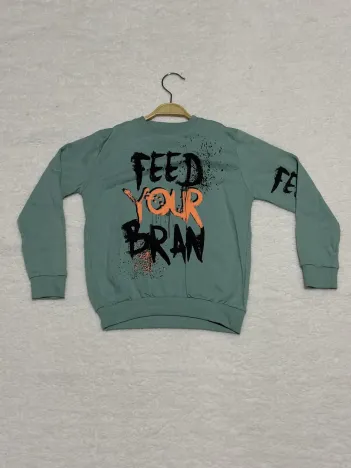 8 Yaş Bisiklet Yaka Siyah Turuncu Yazı Baskılı Sweat Erkek Çocuk Mint 8 Yaş Bisiklet Yaka Siyah Turuncu Yazı Baskılı Sweat Erkek Çocuk Mint