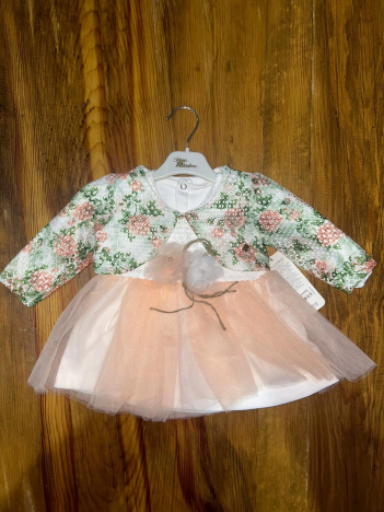 9-18 aylık prenses elbise pudra 9-18 aylık prenses elbise pudra