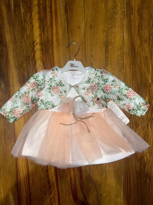 9-18 aylık prenses elbise pudra 9-18 aylık prenses elbise pudra