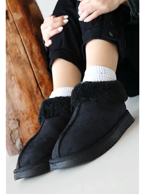 Abby Siyah Süet Bot