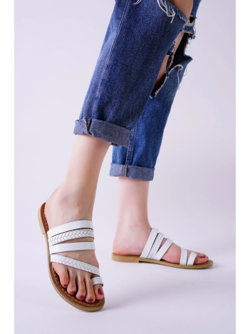 Aboll Beyaz Cilt Terlik