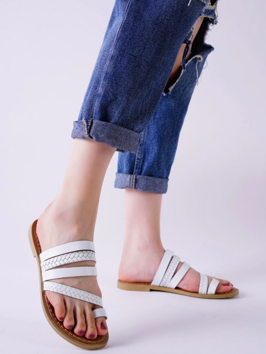 Aboll Beyaz Cilt Terlik