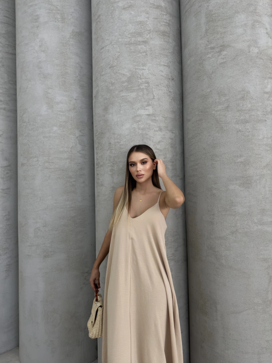 Aerobin Uzun Elbise Bej Pt Aerobin Uzun Elbise Bej Pt