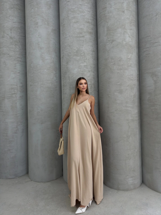 Aerobin Uzun Elbise Bej Pt Aerobin Uzun Elbise Bej Pt
