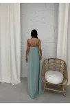Aerobin Uzun Elbise Çağla Yeşili Pt
