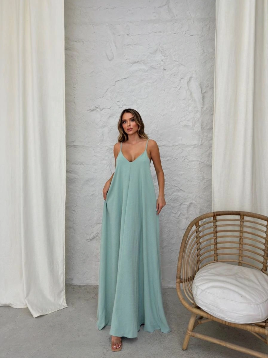 Aerobin Uzun Elbise Çağla Yeşili Pt Aerobin Uzun Elbise Çağla Yeşili Pt