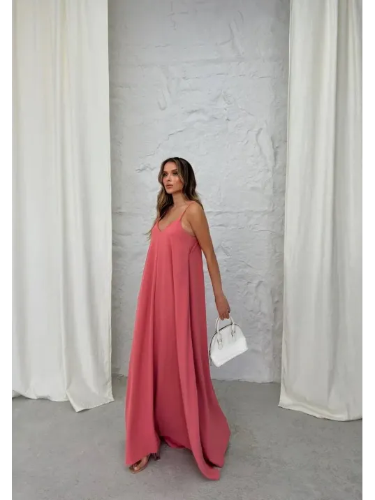 Aerobin Uzun Elbise Pembe Pt