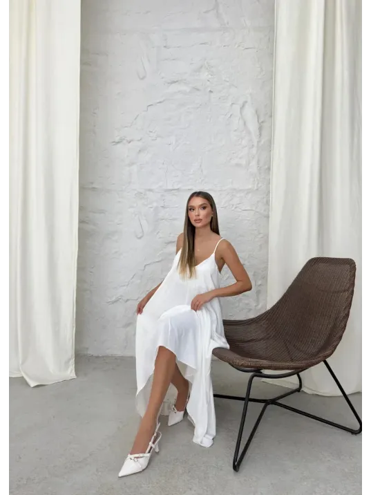 Aerobin Uzun Elbise Beyaz Pt