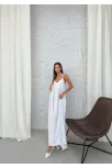 Aerobin Uzun Elbise Beyaz Pt