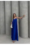 Aerobin Uzun Elbise Saks Mavisi Pt