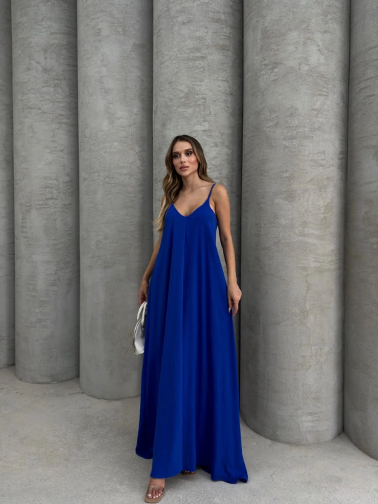 Aerobin Uzun Elbise Saks Mavisi Pt Aerobin Uzun Elbise Saks Mavisi Pt