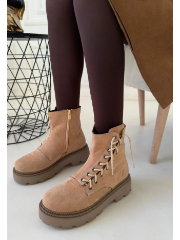 Agnej Nude Süet Bağcıklı Bot Agnej Nude Süet Bağcıklı Bot