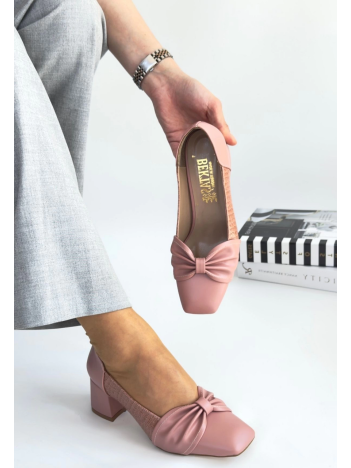 Agnet Pudra Cilt Topuklu Ayakkabı Agnet Pudra Cilt Topuklu Ayakkabı