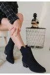 Akver Siyah Nubuk Topuklu Bot Akver Siyah Nubuk Topuklu Bot