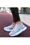 Aleh Gri Cilt Bağcıklı Spor Ayakkabı