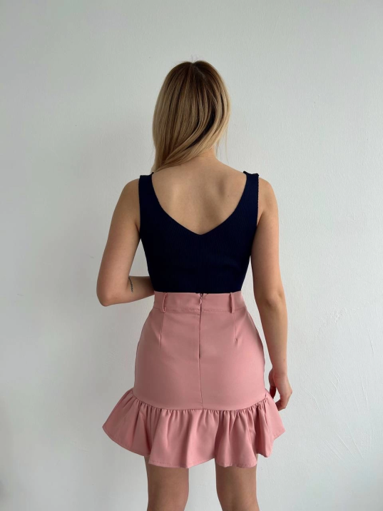 Altı fırfırlı etek pudra s24817 Altı fırfırlı etek pudra s24817