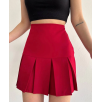 Altı geniş pileli etek bordo s24729 Altı geniş pileli etek bordo s24729