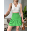 Altı pliseli mini etek yeşil s24705 Altı pliseli mini etek yeşil s24705