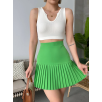 Altı pliseli mini etek yeşil s24705 Altı pliseli mini etek yeşil s24705