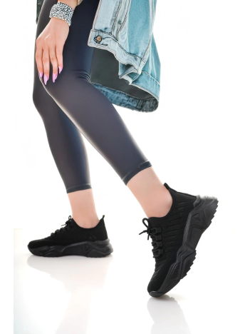 Ante Siyah Triko Bağcıklı Spor Ayakkabı Ante Siyah Triko Bağcıklı Spor Ayakkabı