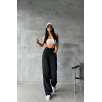 Arkadan tokalı jeans pantolon Siyah Arkadan tokalı jeans pantolon Siyah