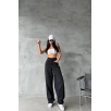 Arkadan tokalı jeans pantolon Siyah Arkadan tokalı jeans pantolon Siyah