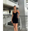 Askılı Taşlı Mini Elbise Askılı Taşlı Mini Elbise