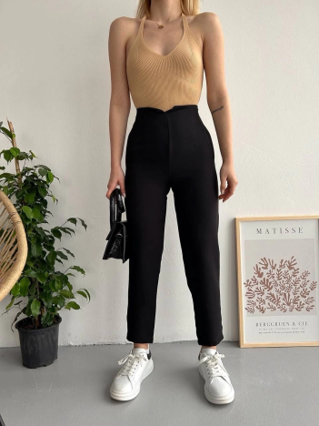 Atlas fletolu pantolon siyah Atlas fletolu pantolon siyah