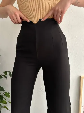 Atlas Fletolu Pantolon Siyah