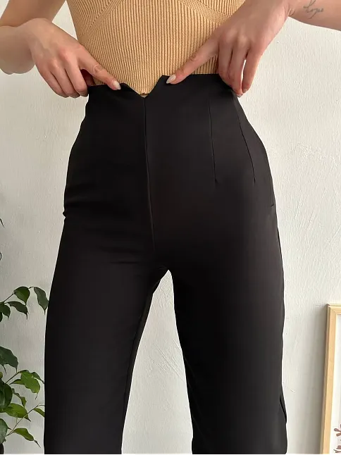 Atlas Fletolu Pantolon Siyah