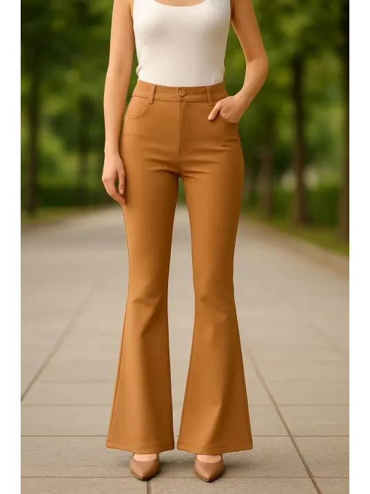 Atlas Palazzo Pantolon Kamel