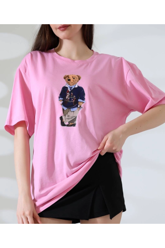 Ayıcıklı oversize tişört