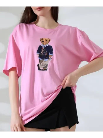 Ayıcıklı Oversize Tişört