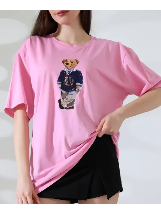 Ayıcıklı Oversize Tişört