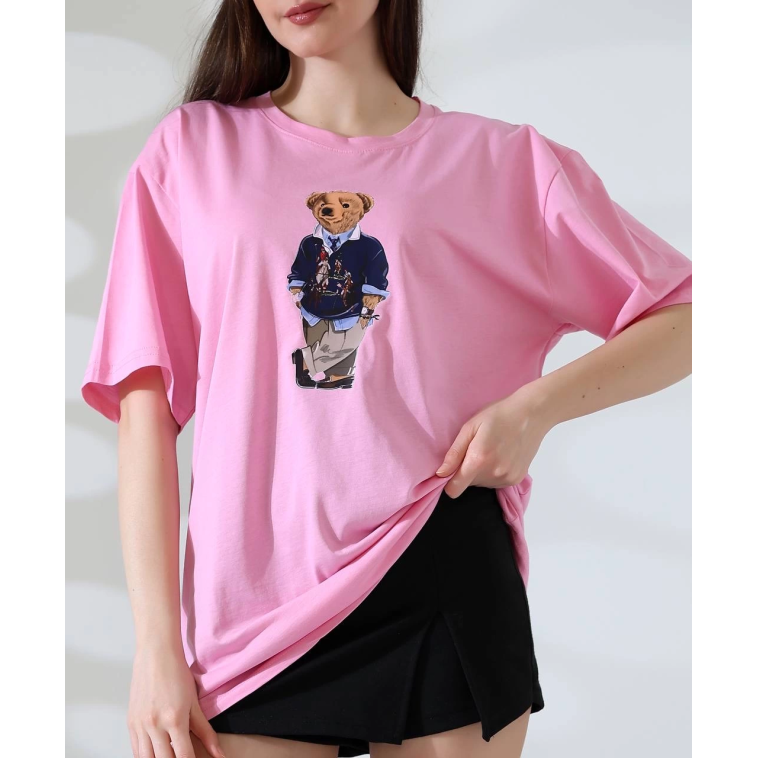 Ayıcıklı oversize tişört Ayıcıklı oversize tişört