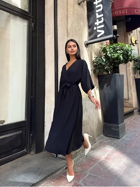 Ayrobin Midi Elbise